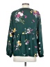 Old Navy 100% Polyester Floral Green 3/4 Sleeve Blouse Size S - photo 2