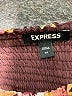 Express 100% Polyester Burgundy 3/4 Sleeve Blouse Size XS - photo 7