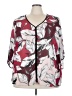 Avenue 100% Polyester Burgundy 3/4 Sleeve Blouse Size 22 - 24 Plus - photo 1