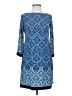 En Focus Studio Paisley Blue Casual Dress Size 4 - photo 1
