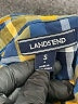 Lands' End 100% Cotton Plaid Yellow Long Sleeve Button-Down Shirt Size 4 - photo 3