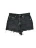 Zara Black Denim Shorts Size 4 - photo 1