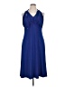 DressBarn Solid Blue Cocktail Dress Size 16 - photo 1