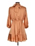 VICI 100% Polyester Solid Tan Casual Dress Size M - photo 2