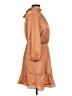 VICI 100% Polyester Solid Tan Casual Dress Size M - photo 4