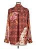 Unbranded Paisley Orange Long Sleeve Blouse Size L (estimated) - photo 2