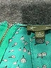Fei 100% Silk Teal Short Sleeve Silk Top Size 2 - photo 7