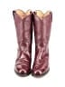 Justin Burgundy Boots Size 6 1/2 - photo 2