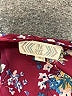 Pink Rose 100% Polyester Floral Burgundy Short Sleeve Blouse Size M - photo 7