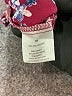 Pink Rose 100% Polyester Floral Burgundy Short Sleeve Blouse Size M - photo 8