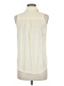 Unbranded Ivory Sleeveless Button-Down Shirt Size M (estimated) - photo 2