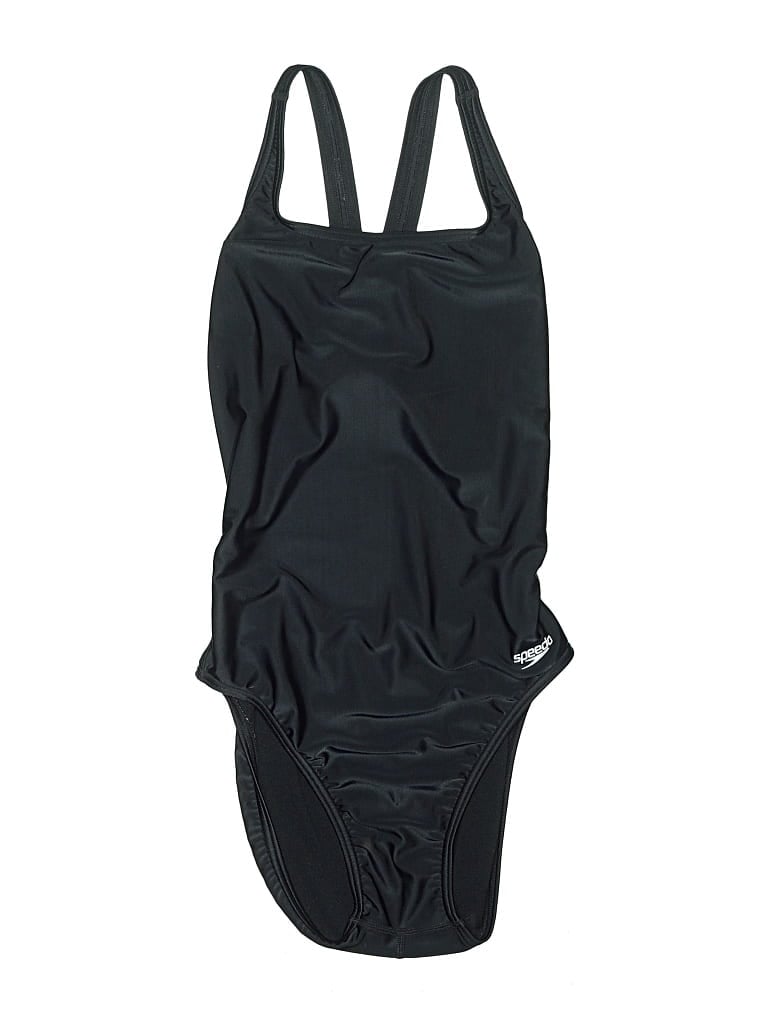 Pre-owned Speedo One Piece Swimsuit In Black