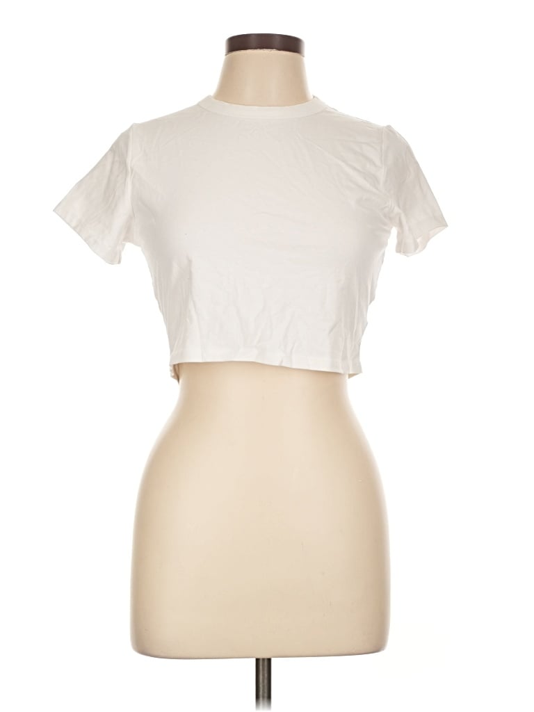 Pre-owned Cotton On Short Sleeve T-shirt In Ivory