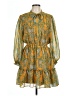 Hermoza 100% Polyester Paisley Yellow Casual Dress Size L - photo 1