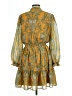 Hermoza 100% Polyester Paisley Yellow Casual Dress Size L - photo 2