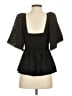Sarah Hann 100% Polyester Black Short Sleeve Top Size S - photo 2