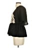 Sarah Hann 100% Polyester Black Short Sleeve Top Size S - photo 5