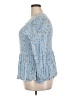 chic soul (chicsoul.com) 100% Polyester Blue Long Sleeve Blouse Size 2X - photo 5