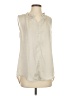 CAbi 100% Polyester Ivory Sleeveless T-Shirt Size S - photo 1