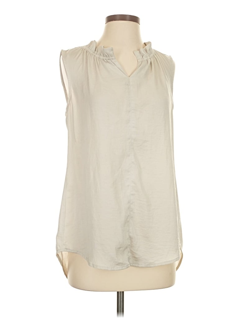 Pre-owned Cabi Sleeveless T-shirt In White