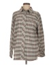 CAbi Plaid Gray Long Sleeve Blouse Size M - photo 1