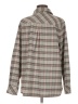 CAbi Plaid Gray Long Sleeve Blouse Size M - photo 2