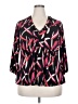 Worthington Black 3/4 Sleeve Blouse Size 2X - photo 1