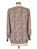 Unbranded 100% Polyester Animal Print Brown Long Sleeve Blouse Size 10 (estimated) - photo 2