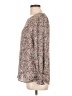 Unbranded 100% Polyester Animal Print Brown Long Sleeve Blouse Size 10 (estimated) - photo 5