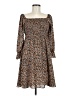 Lily Sky Animal Print Brown Casual Dress Size M - photo 1