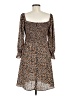 Lily Sky Animal Print Brown Casual Dress Size M - photo 2