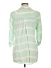 Bella Dahl 100% Rayon Green 3/4 Sleeve Button-Down Shirt Size L - photo 2