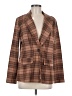 Self Esteem Plaid Brown Blazer Size M - photo 1