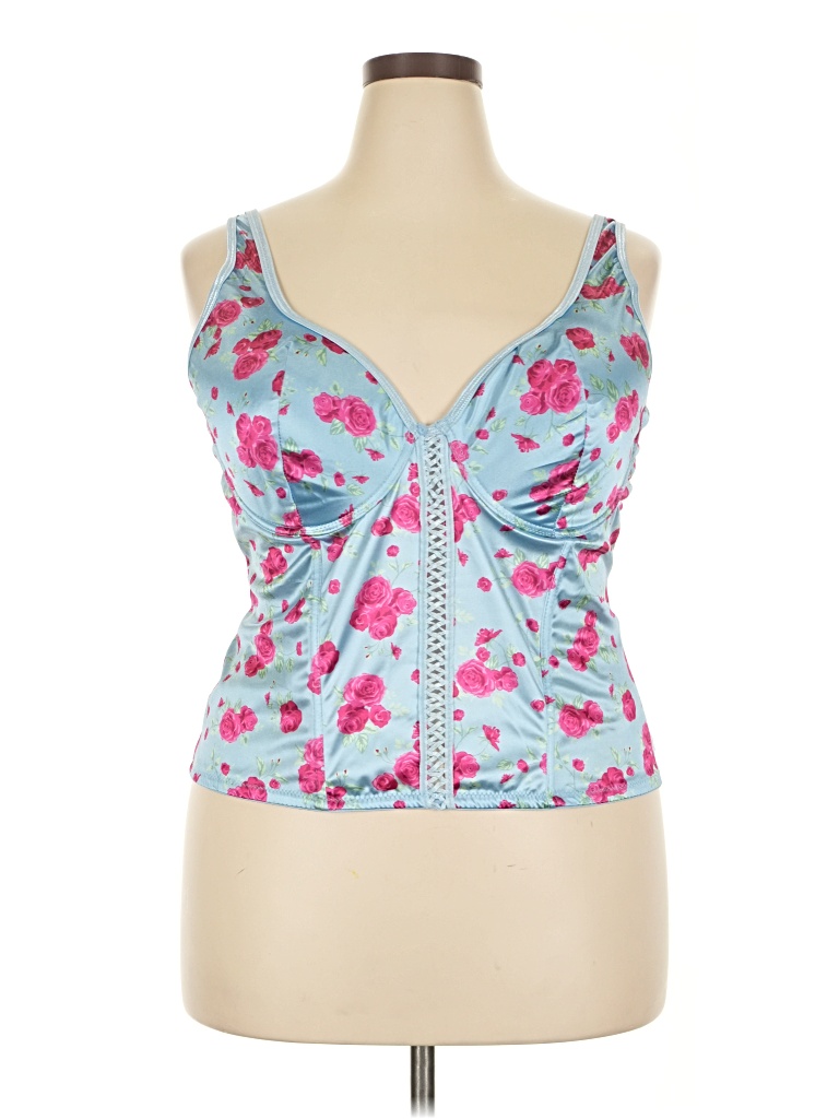 Pre-owned Assorted Brands Sleeveless Blouse In Blue