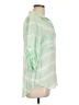Bella Dahl 100% Rayon Green 3/4 Sleeve Button-Down Shirt Size L - photo 4