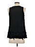 maette 100% Polyester Black Sleeveless Blouse Size XS - photo 2
