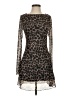 Assorted Brands Animal Print Brown Cocktail Dress Size S - photo 1