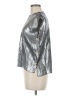 so Me Metallic Silver Sleeveless T-Shirt Size M - photo 5