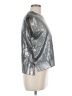 so Me Metallic Silver Sleeveless T-Shirt Size M - photo 4