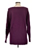 Chico's Paisley Floral Graphic Solid Purple Pullover Sweater Size L - photo 2