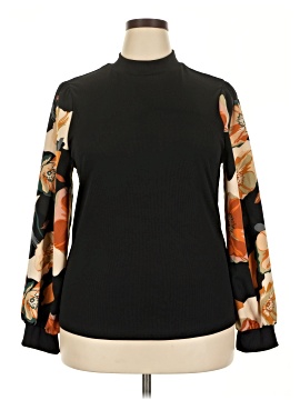 Shein Curve Long Sleeve Blouse