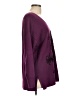 Chico's Paisley Floral Graphic Solid Purple Pullover Sweater Size L - photo 4
