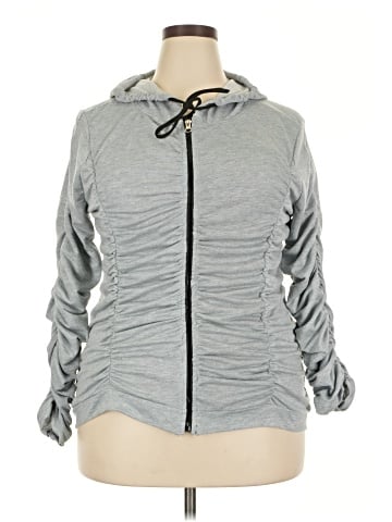 Rouge Zip Up Hoodie (view 1)