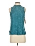 NANETTE Nanette Lepore 100% Polyester Teal Sleeveless Blouse Size XS - photo 1