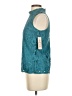 NANETTE Nanette Lepore 100% Polyester Teal Sleeveless Blouse Size XS - photo 5