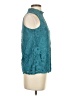NANETTE Nanette Lepore 100% Polyester Teal Sleeveless Blouse Size XS - photo 4