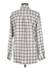 Madewell Plaid Gray Long Sleeve Blouse Size M - photo 2