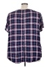 Torrid 100% Rayon Blue Short Sleeve Blouse Size 3X Plus (3) - photo 2