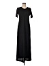Assorted Brands 100% Polyester Solid Black Casual Dress Size EU 40 / US 10 - photo 1