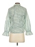 J.Crew Plaid Green Long Sleeve Blouse Size XXS - photo 2